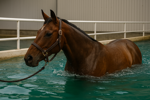Balnéothérapie pour chevaux : bienfaits, déroulement et conseils