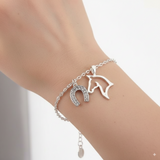 Bracelet Cheval Fer à Cheval & Tête de Cheval