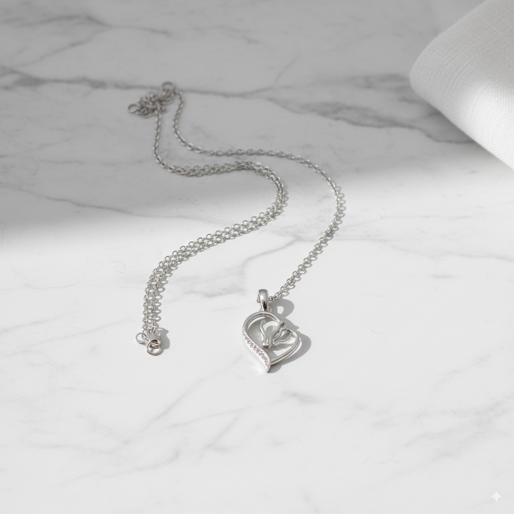 Argent Collier R Collier Granite r porcelaine et argent