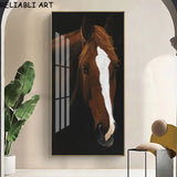 Horse Canvas Brown Horse Head