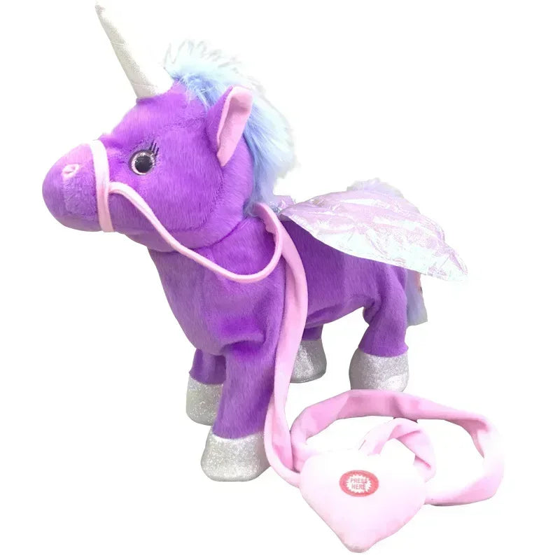 INTERACTIVE PURPLE UNICORN WITH LEASH AND MUSIC | Univers Cheval