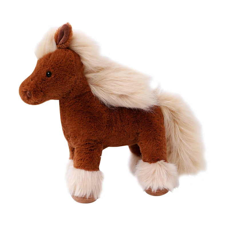 Nicoo - Mon poney robot réaliste marche, aboie et remue sa queue - tout comme le vrai, poney robot réaliste, chien robot IA, avec 9 chansons différentes, (marron Nicoo - Mon poney robot réaliste marche, aboie et remue sa queue - tout comme le vrai, poney robot réaliste, chien robot IA, avec 9 chansons différentes, (marron