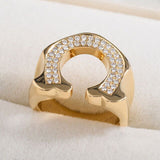 Bague Or Fer à Cheval