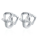 Boucles d'Oreilles Fer à Cheval Argent