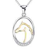 Collier Chevaux Or