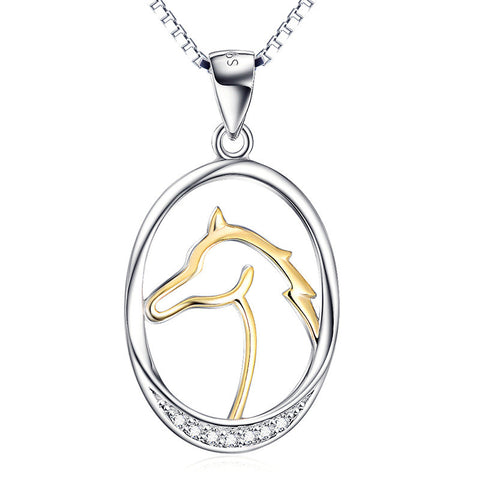 Collier Chevaux Or