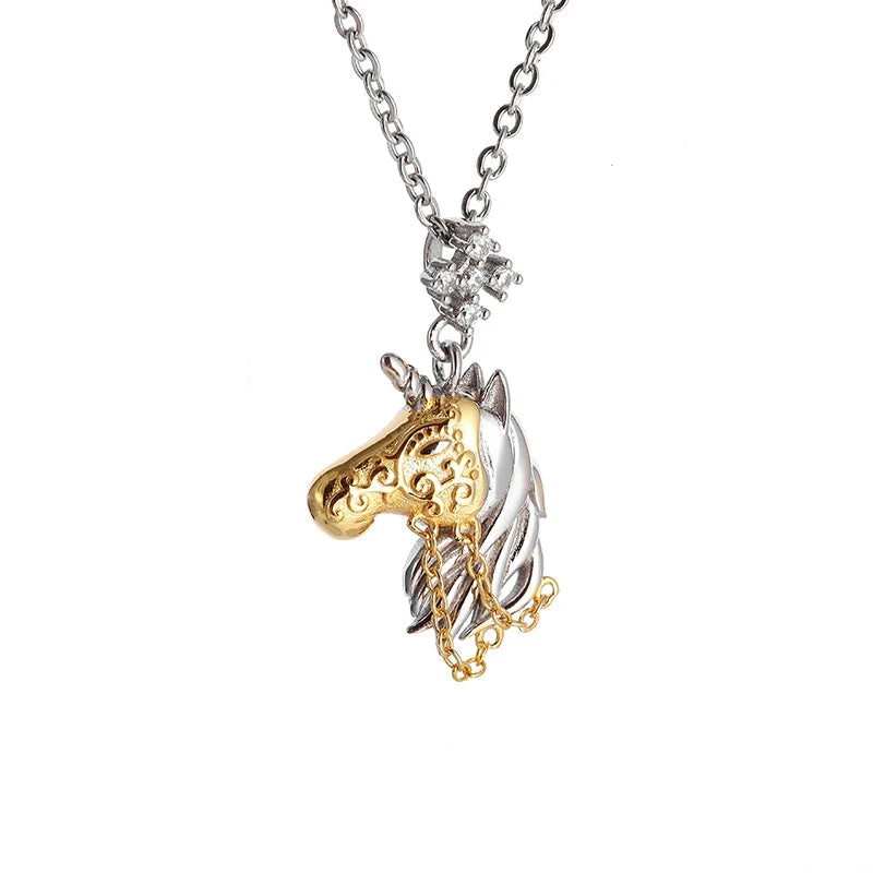 Mabina Junior - GIROCOLLO MABINA JUNIOR ARGENTO UNICORNO MAGICO 553363 | Gioielli