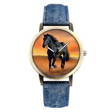 Montre Bleu Cheval