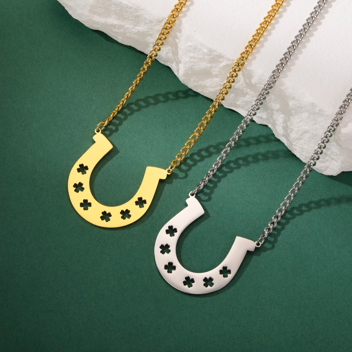 Pendentif Argent 835 Fer à Cheval – Breloque Cavalier équitation Bonheur