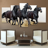 Tableau Chevaux Peint