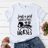 Tee Shirt Motif Cheval Blanc