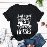 T-Shirt Motif Cheval