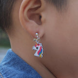 Boucle d'Oreille Licorne Enfant Clip