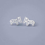 Boucle d'Oreille Argent Cheval