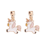 Boucles d'Oreille Enfant Licorne