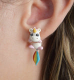 Boucles d'Oreille Licorne Fille