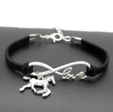 Bracelet Cheval Fille Noir