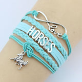 Bracelets Cheval Cuir Tressé