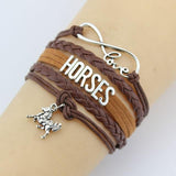 Bracelet Crin Cheval Cuir