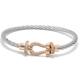 Bracelet Fer à Cheval Rose