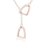 Collier Cheval Étrier Or Rose