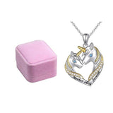 Collier d'amitié pour 2 Licorne