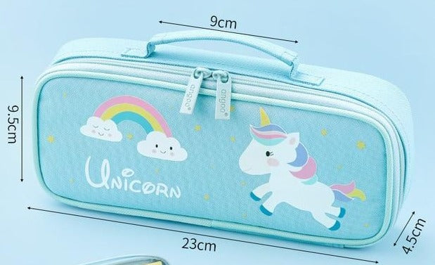 Mnsruu Astuccio Grande Capacità A Forma Di Cavallo - Portapenne In Tessuto Impermeabile, Organizer Ufficio E Viaggio, 24x9,5x15 Cm
