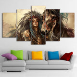 Tableau Indien Cheval