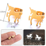 Enchanted Dressage Unicorn Earrings