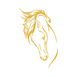 Sticker Mural Cheval Tête de Cheval Coloré