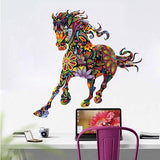 Sticker Cheval Chambre Fille Couleurs