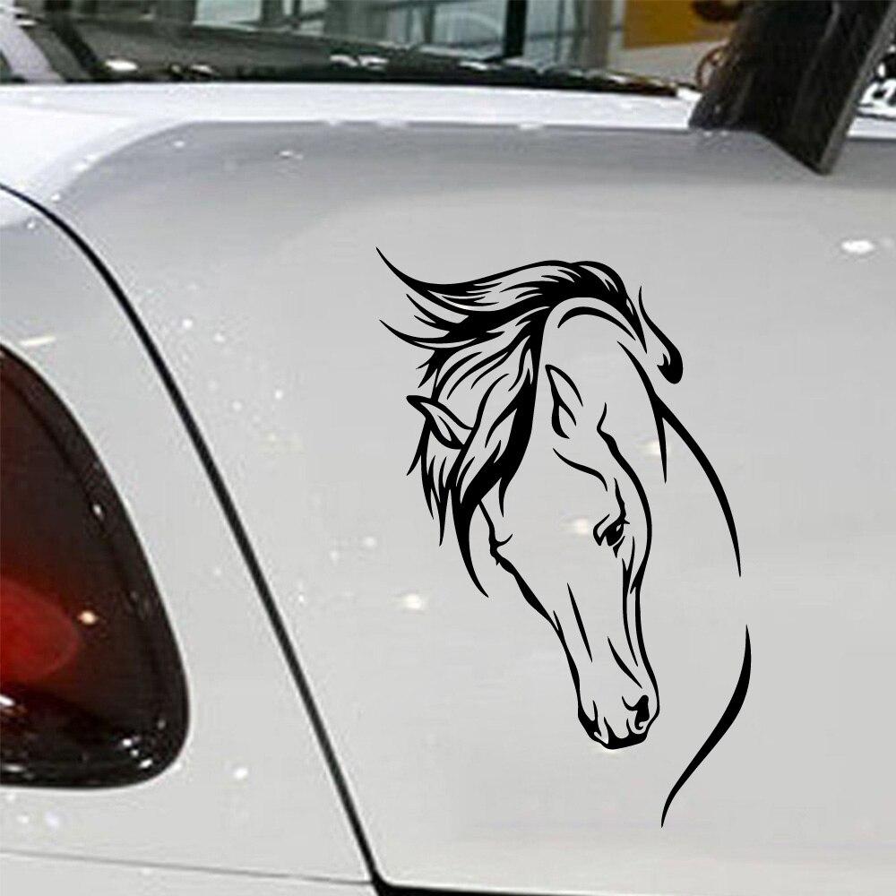 Stickers chevaux extérieur - Autocollant voiture cheval passion