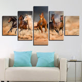 Tableau Cheval Chevaux dans Sable