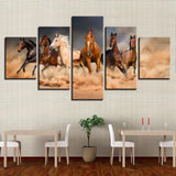 Tableau Cheval Chevaux dans Sable