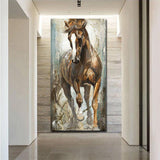 Tableau Peinture sur Toile Cheval