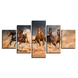 Tableau Cheval Chevaux dans Sable