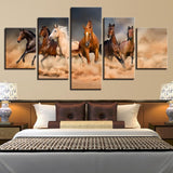 Tableau Cheval Chevaux dans Sable