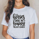 Tee Shirt Humour Cheval