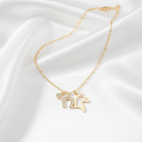 Collier Cheval 3 Pendentifs