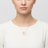 Collier Cheval 3 Pendentifs