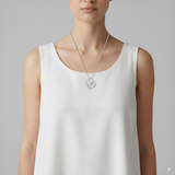 Collier Cheval Chevaux Enlacés (Argent)