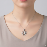 Collier Cheval Tendresse & Coeur (Argent)