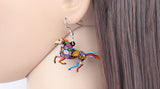 Boucles d'Oreilles Cheval Couleurs au Galop