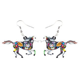 Boucles d'Oreilles Cheval Couleurs au Galop