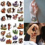 Tatouages Éphémères "Esprit Équestre"