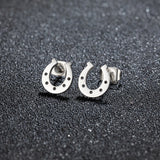 Boucles d'Oreilles Fer à Cheval Simples