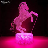 Lampe Cheval Élégant Rose