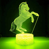 Lampe Cheval Élégant Rose