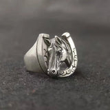 Anello Cavallo "Testa Zodiacale"