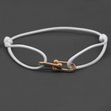 Bracelet Bambou Fer à Cheval Tressé Ajustable